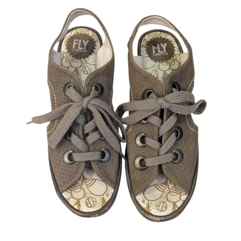 Fly London Ylva Platform Sandals GUC $189 Size 39 US 8/8.5 S3533