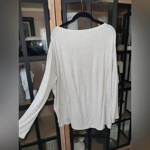 Lululemon  ribbed Back In Action long sleeve tee boatneck top oat heather knit