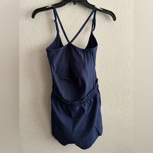 PINK - Victoria's Secret 🆕Victoria's Secret PINK Navy Ultimate Runsie Romper L🆕