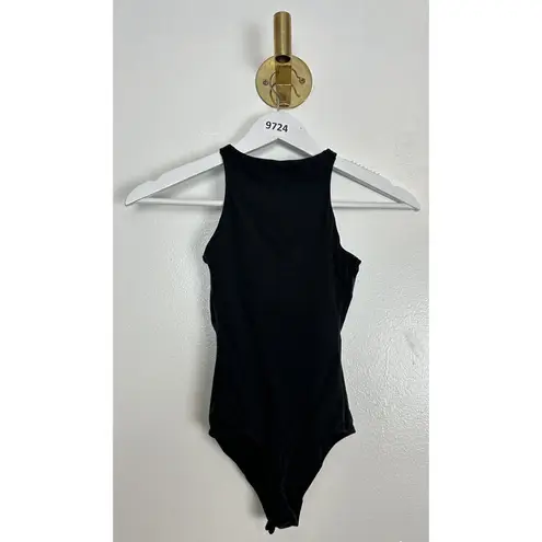 SKIMS Fits Everybody High Neck Bodysuit in Onyx Black Size XX-Small