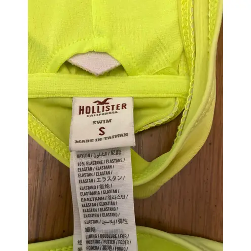 Brat Summer Y2K Vintage Hollister Bikini Lime Green Tie Top S top M bottom