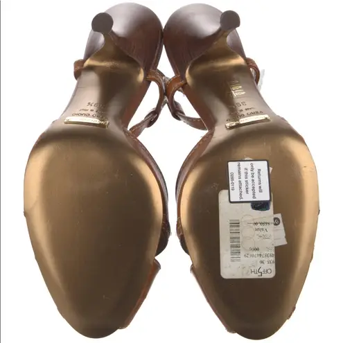 Dolce & Gabbana D&G Two Toned Leather Slingback Sandals Heels Pumps