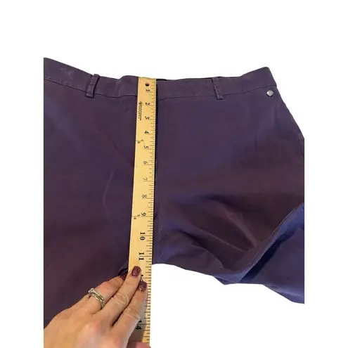 Max Mara Womens Sz 12 Cigarette Straight Leg Pants Purple Pockets Career #CD8-1