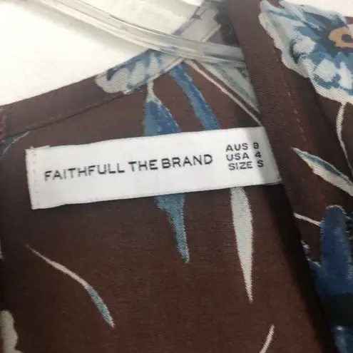 Faithfull the Brand Margot Aberdeen Floral Dress Size 4