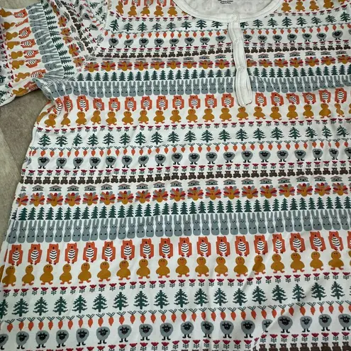 Roller Rabbit  Bands Weave Pajama PJ Set in Woodland Animals Size Large - Image 4