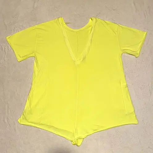 Free People Movement NWT FP HOT SHOT TEE ROMPER SIZE LARGE