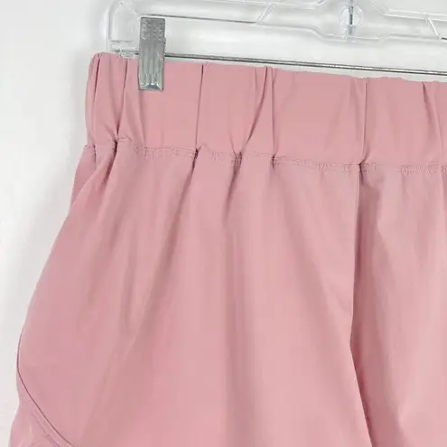 Halara NWT  High Waisted Dolphin Hem Casual Shorts 2" Pink Size Small S NEW