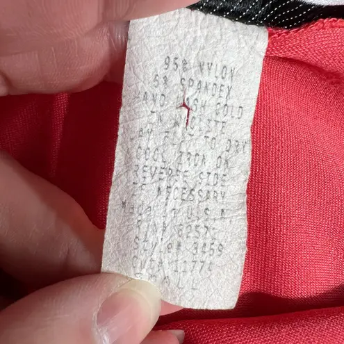 Necessary Objects Vintage Womens Blouse Shirt Top Boat Neck Slim Fit Coral Small