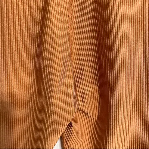 Aerie  Offline Womens Shorts Copper Ribbed High Waisted Crossover Size Medium - Image 7