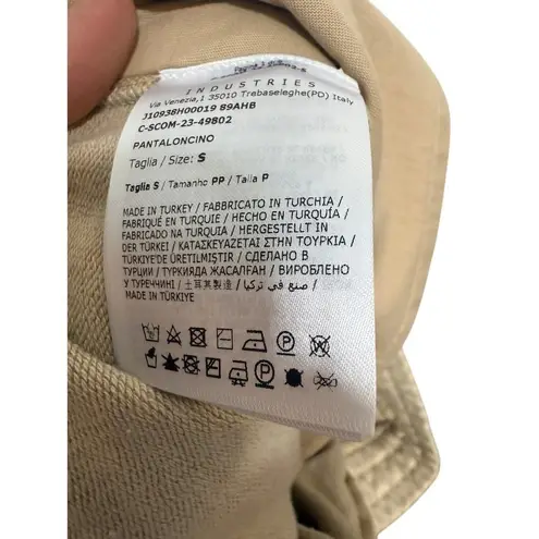 Moncler NWT Monogram Drawstring Shorts – Beige Logo Print Luxury Style, Size S - Image 12