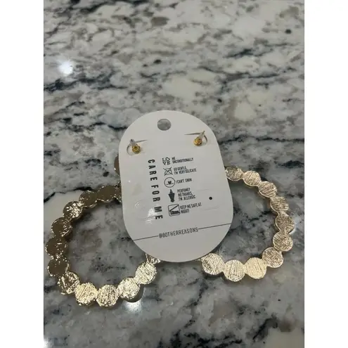 8 Other Reasons Gorg Hoops Gold Womens Size OS