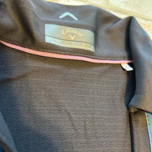 Callaway Black and Blue Fitted Sleeveless Tank Top