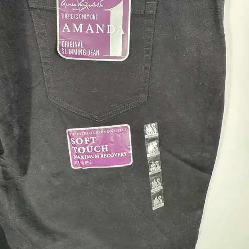 Gloria Vanderbilt Amanda Black Slimming Stretch Heritage Fit Capris 24W Short