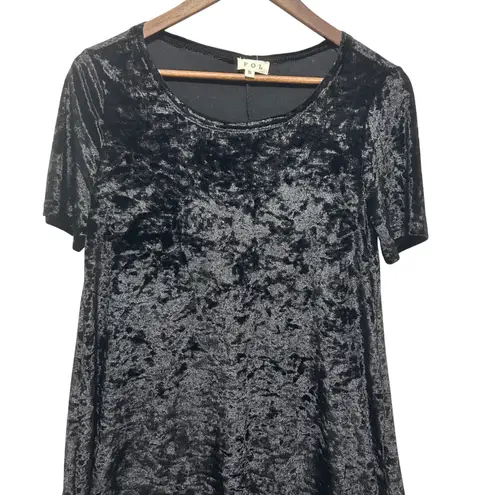 POL  Women Velvet Dress S Black Crushed Velvet Y2K Delia Style Whimsigoth Party