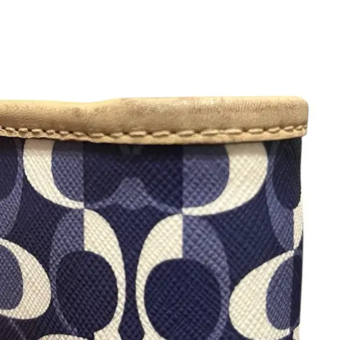 Coach  Peyton Dream C Zip Top Tote silver, navy & tan