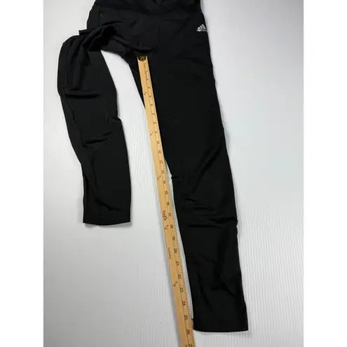 Adidas ‎ Climalite Training Leggings Athletic Workout Black Mesh Panels S