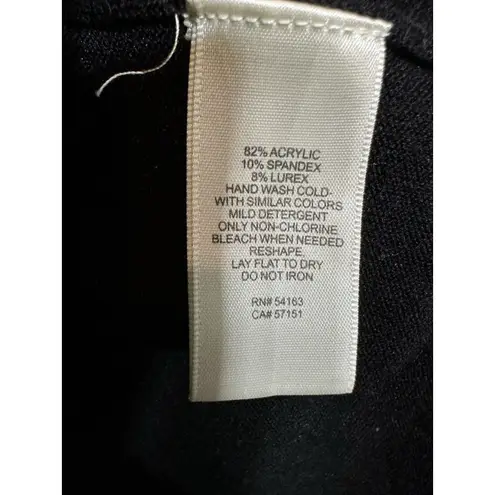 Eliza J Sweater Dress Color Block Long Sleeve Women's Size Large Shimmer Holiday