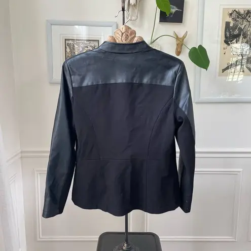 D& Denim & Co Faux Vegan Leather Jacket M