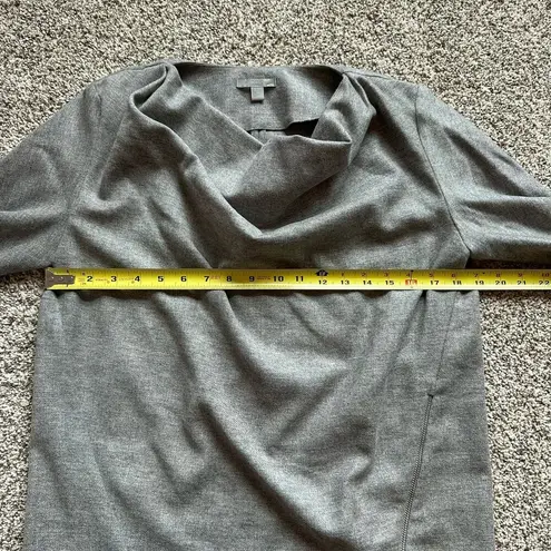 COS gray wool long sleeve cowlneck top size 4