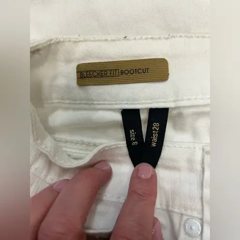 Nine West  Bleecker Fit Bootcut White Jeans - Size 8