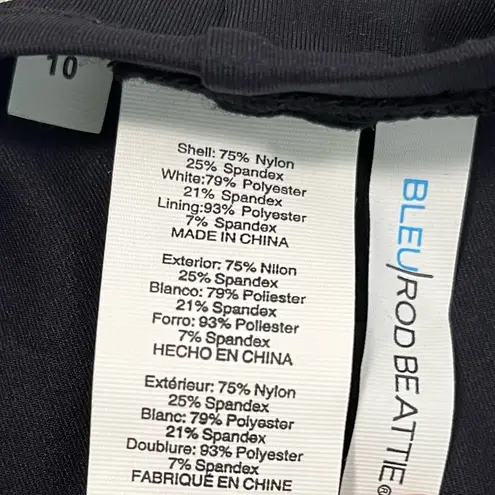 Bleu Rod Beattie Bikini Bottom Inside The Lines High Waist Swim Bottom Sz 10 NWT