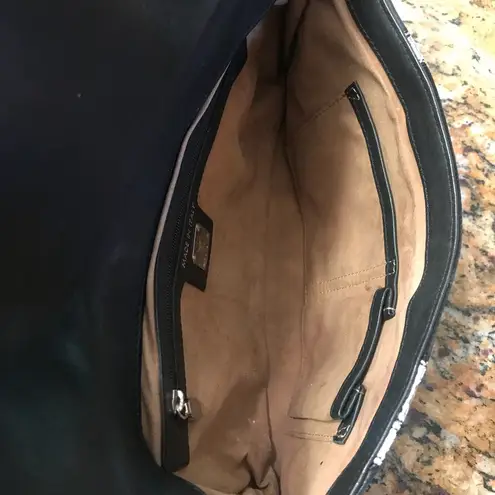 MCM Rare Crossbody/Clutch in Black Suede a…