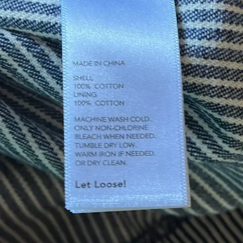 Kate Spade Saturday striped skirt blue & white sz 4