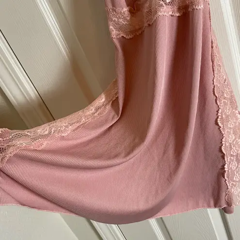 Pink Lace Trim Slip woman’s top size medium
