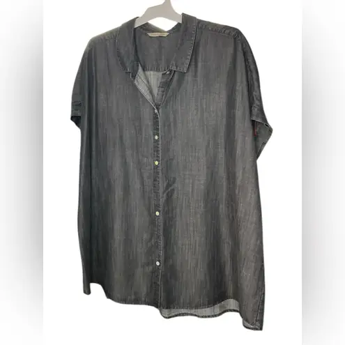 Soft Surroundings Charcoal denim style dress