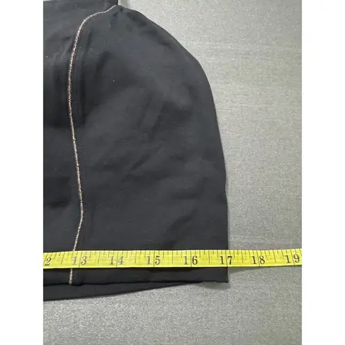 JoyLab Black With Gold Stripes Active Crop Tank (XXL)