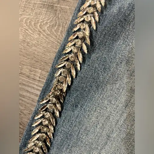 Pistola Nico High Rise Mom Ankle Straight Embellished Jeans in Duality