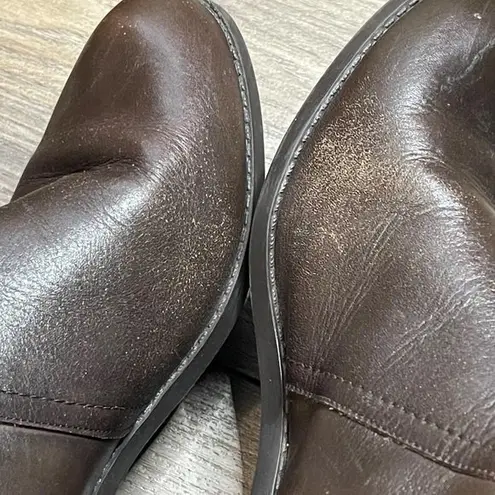 Audrey Brooke  Women's‎ Brown Leather Knee High Riding "Tony" Boots Size 7