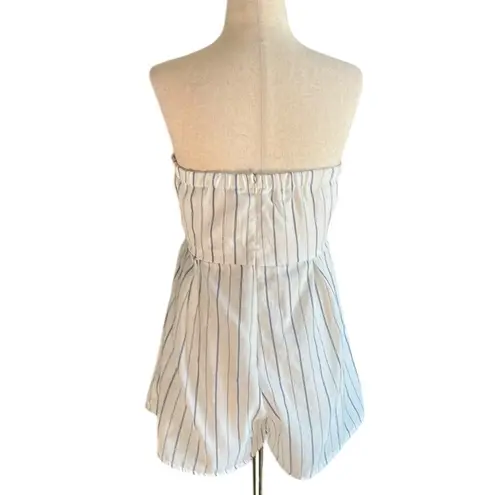 L'ATISTE L’atiste strapless pin stripe romper