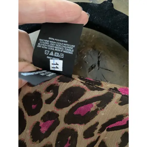 EXPRESS Womens Medium Leopard Ruffle Kimono Robe Siren Swim Coverup Sexy Sleepwear