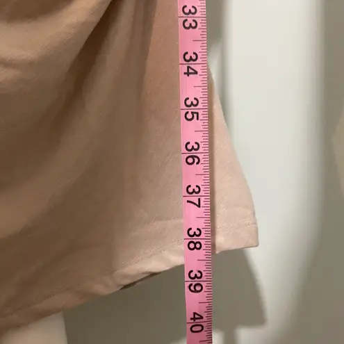 Treasure & Bond NWT Beige Oatmeal Ruched Short Sleeve T-Shirt Dress Midi New