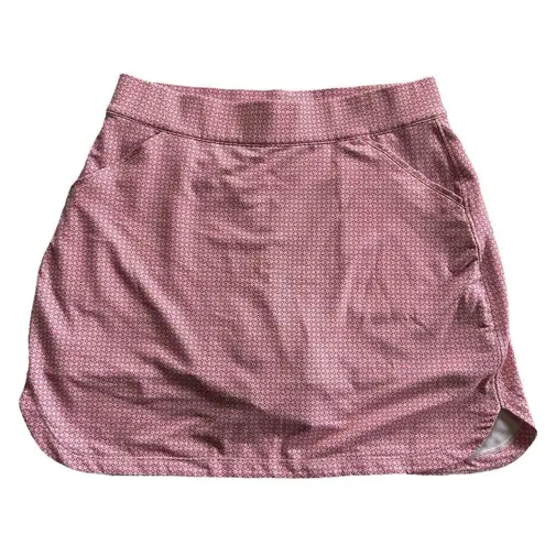 Peter Millar Alice Petal UPF 50+ Golf Tennis Skort Orange Purple Geometric M