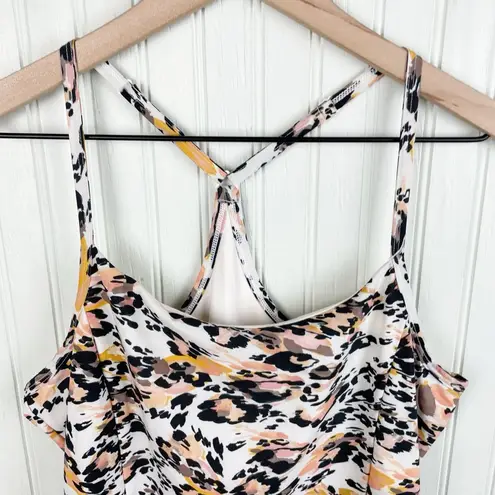 Calia Athletic Performance Dress with Shorts Leopard Animal Print Size Small