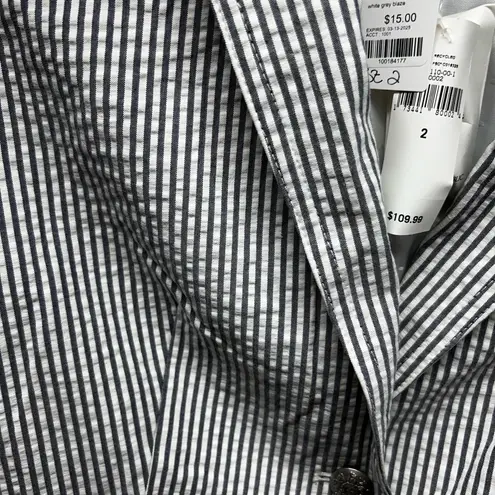 Banana Republic  Black and White Striped Blazer