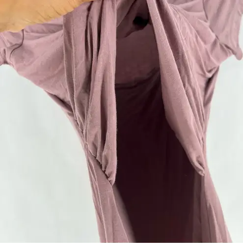 Davy Maternity & Nursing Pajama Top Dusty Mauve Short Sleeve Stretch Purple Size undefined