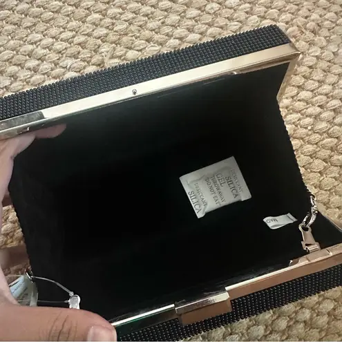 2025 Alessia Ace of Spades Black/White Beaded Bag Kitschy Whimsical Vintage Glam Black