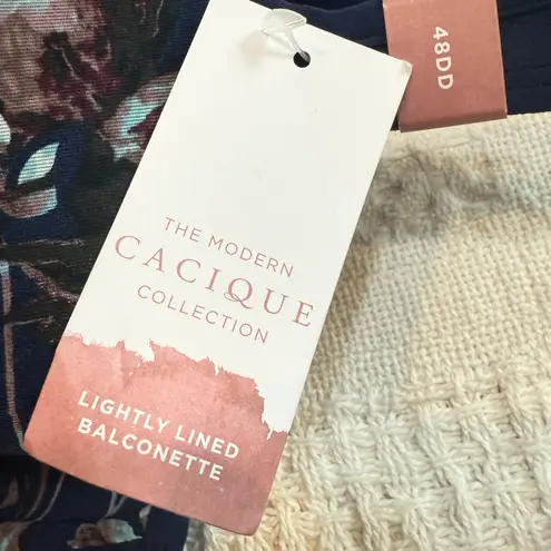 Cacique 48DD lightly lined balconette bra underwire BC 2984