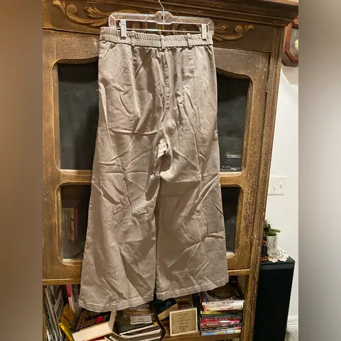 Final Touch Taupe extra wide leg Trousers