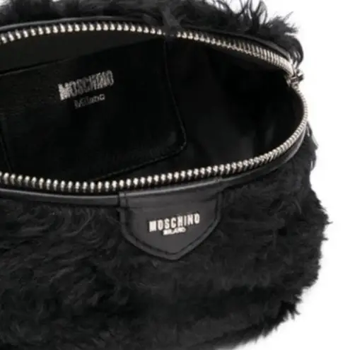 Moschino Authentic Fur/Leather zip belt bag