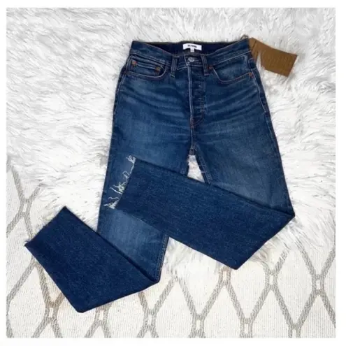 RE/DONE NWT Revolve x High Rise Button Front Ankle Crop Jeans