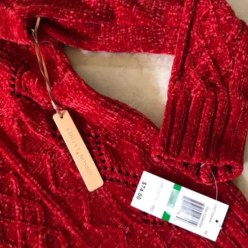 Gibson Latimer Red holiday chenille sweater