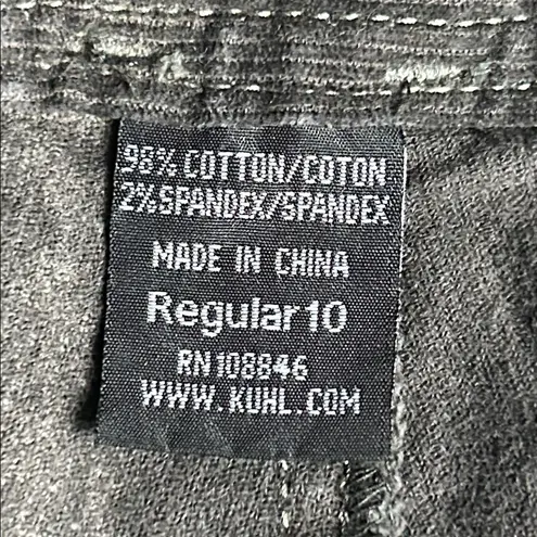 Kuhl KÜHL Dark Gray Corduroy Pants Size 10