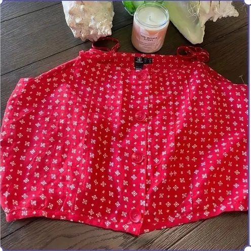 Volcom  deep tracks red skirt and cami set