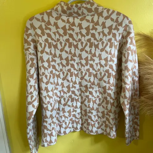 Philosophy Tan and Cream Patterned Sweater