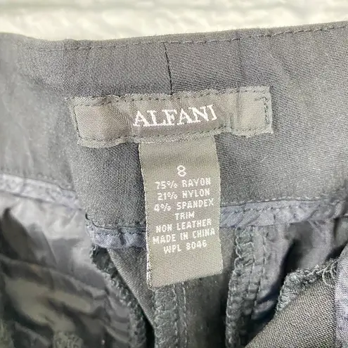 Alfani 1 Alfani black slacks w/front and back zipper pockets size 8 women