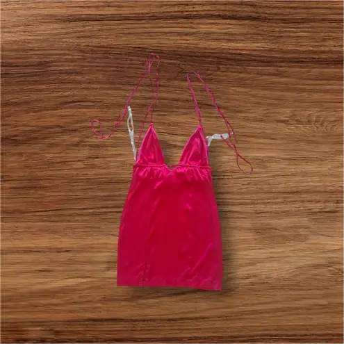 Elegant Pink Satin Slip Dress zeliha Xara mini dress size S